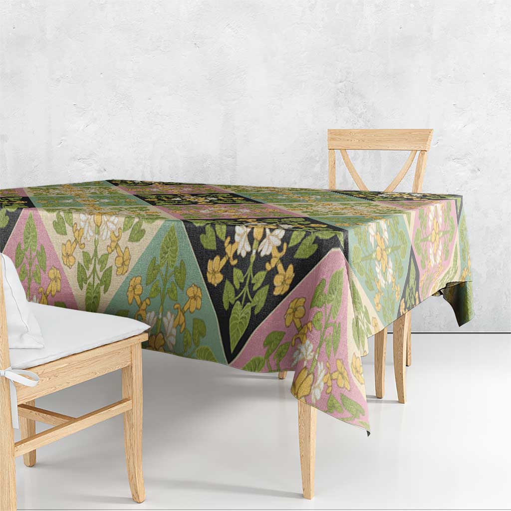 Seamless Pattern Puakenikeni and Kalo Tablecloth - Polynesian Pride