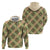 Seamless Pattern Puakenikeni and Kalo Zip Hoodie - Polynesian Pride