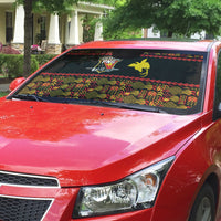 Papua New Guinea Kumuls Auto Sun Shade Bird of Paradise Black Version LT9 - Polynesian Pride