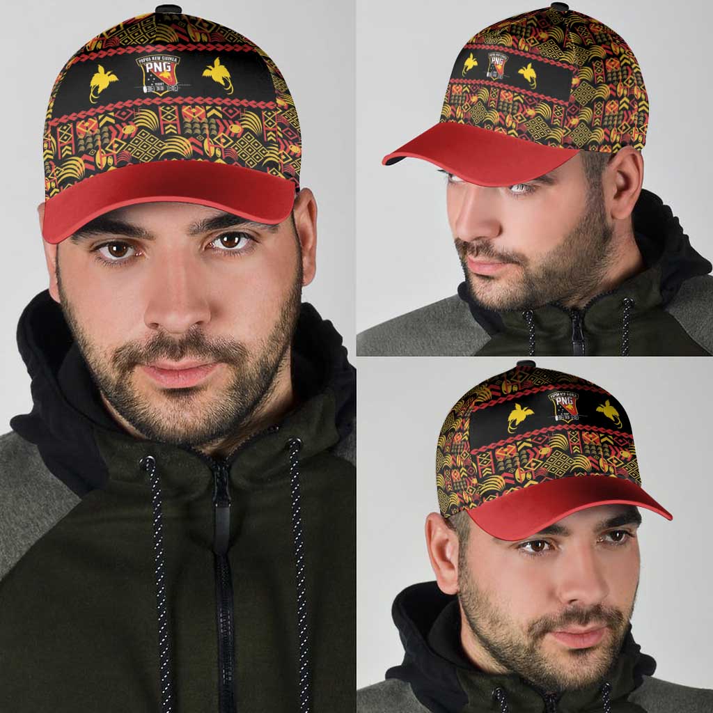 Papua New Guinea Kumuls Classic Cap Bird of Paradise Black Version LT9 - Polynesian Pride