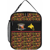 Papua New Guinea Kumuls Lunch Bag Bird of Paradise Black Version LT9 10.2 × 8.3 × 4.3 inch Black - Polynesian Pride