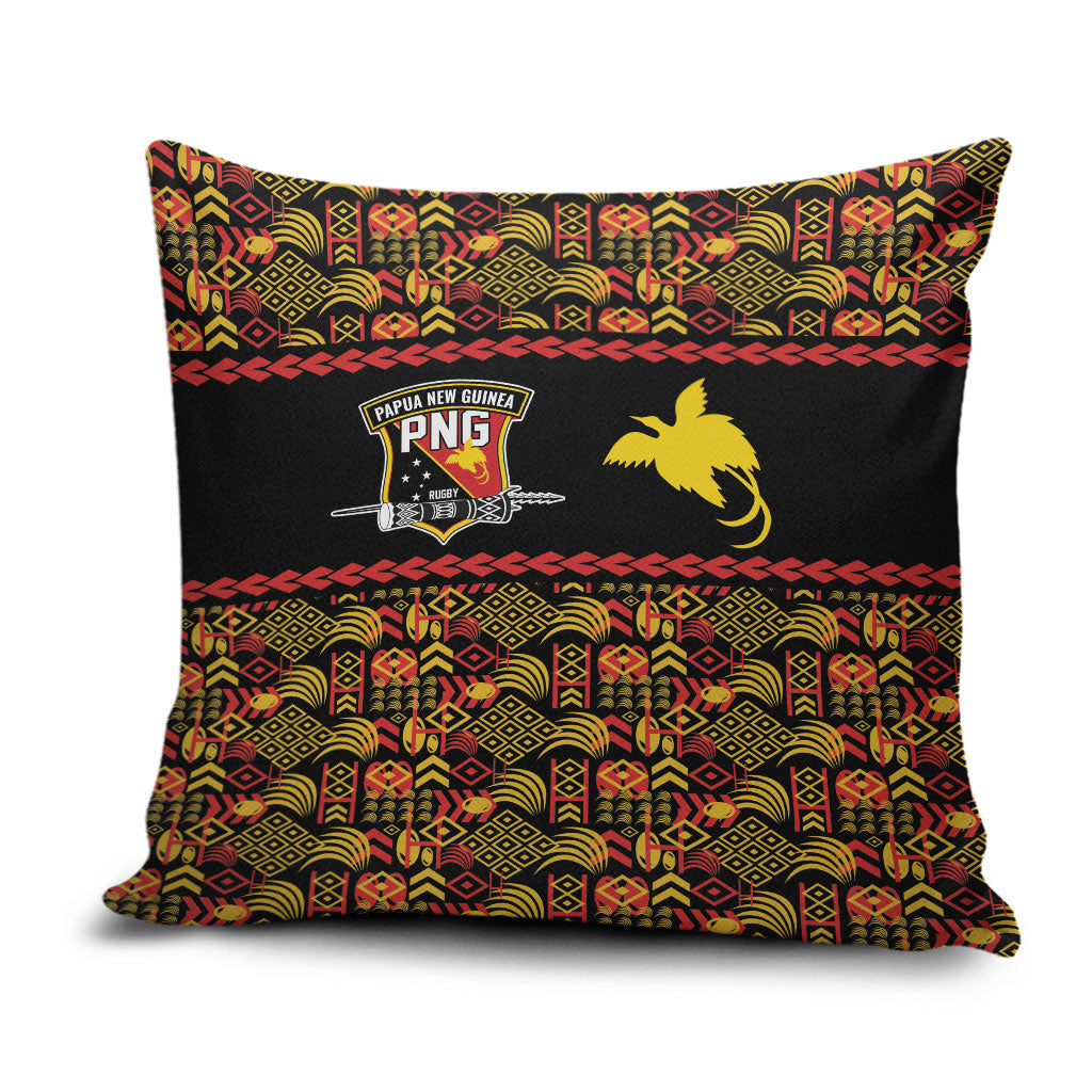 Papua New Guinea Kumuls Pillow Cover Bird of Paradise Black Version LT9 Black - Polynesian Pride