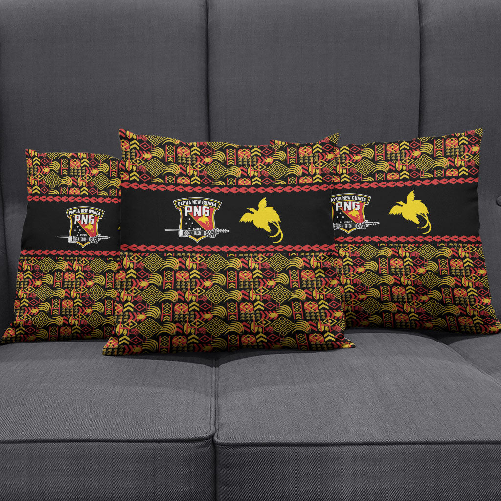Papua New Guinea Kumuls Pillow Cover Bird of Paradise Black Version LT9 - Polynesian Pride