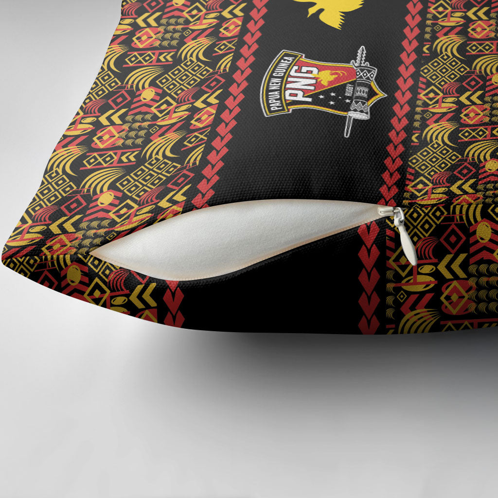 Papua New Guinea Kumuls Pillow Cover Bird of Paradise Black Version LT9 - Polynesian Pride