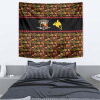 Papua New Guinea Kumuls Tapestry Bird of Paradise Black Version LT9 - Polynesian Pride