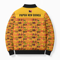 Papua New Guinea Kumuls Bomber Puffer Jacket Bird of Paradise Gold Version LT9 - Polynesian Pride