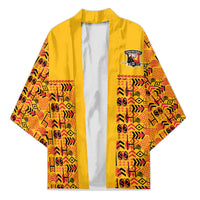 Papua New Guinea Kumuls Kimono Bird of Paradise Gold Version LT9 Unisex Gold - Polynesian Pride