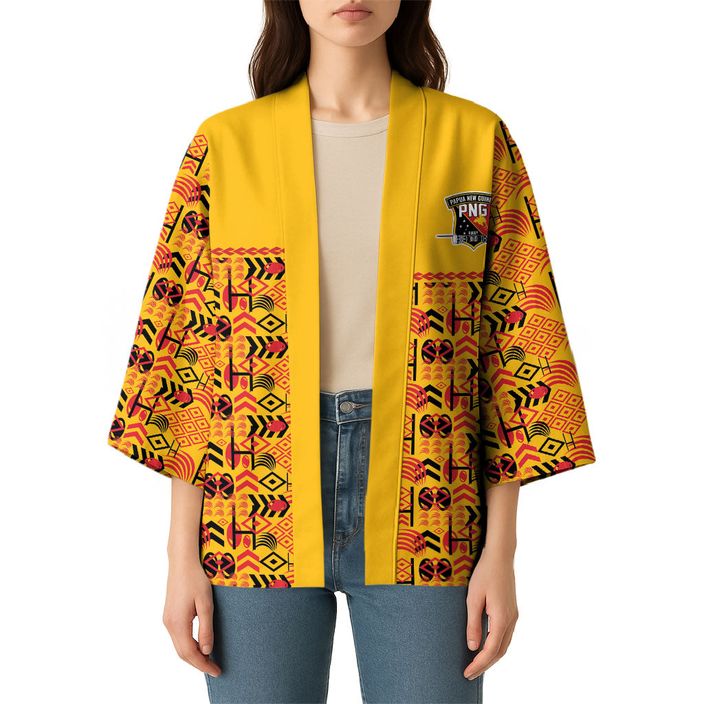 Papua New Guinea Kumuls Kimono Bird of Paradise Gold Version LT9 - Polynesian Pride