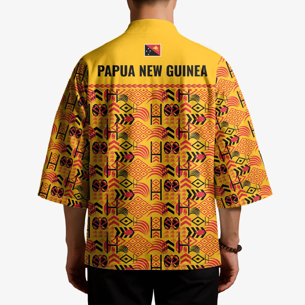 Papua New Guinea Kumuls Kimono Bird of Paradise Gold Version LT9 - Polynesian Pride