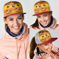 Papua New Guinea Kumuls Mesh Trucker Cap Bird of Paradise Gold Version LT9 - Polynesian Pride