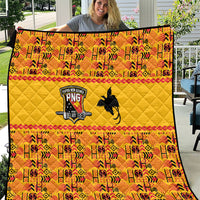 Papua New Guinea Kumuls Quilt Bird of Paradise Gold Version LT9 Gold - Polynesian Pride
