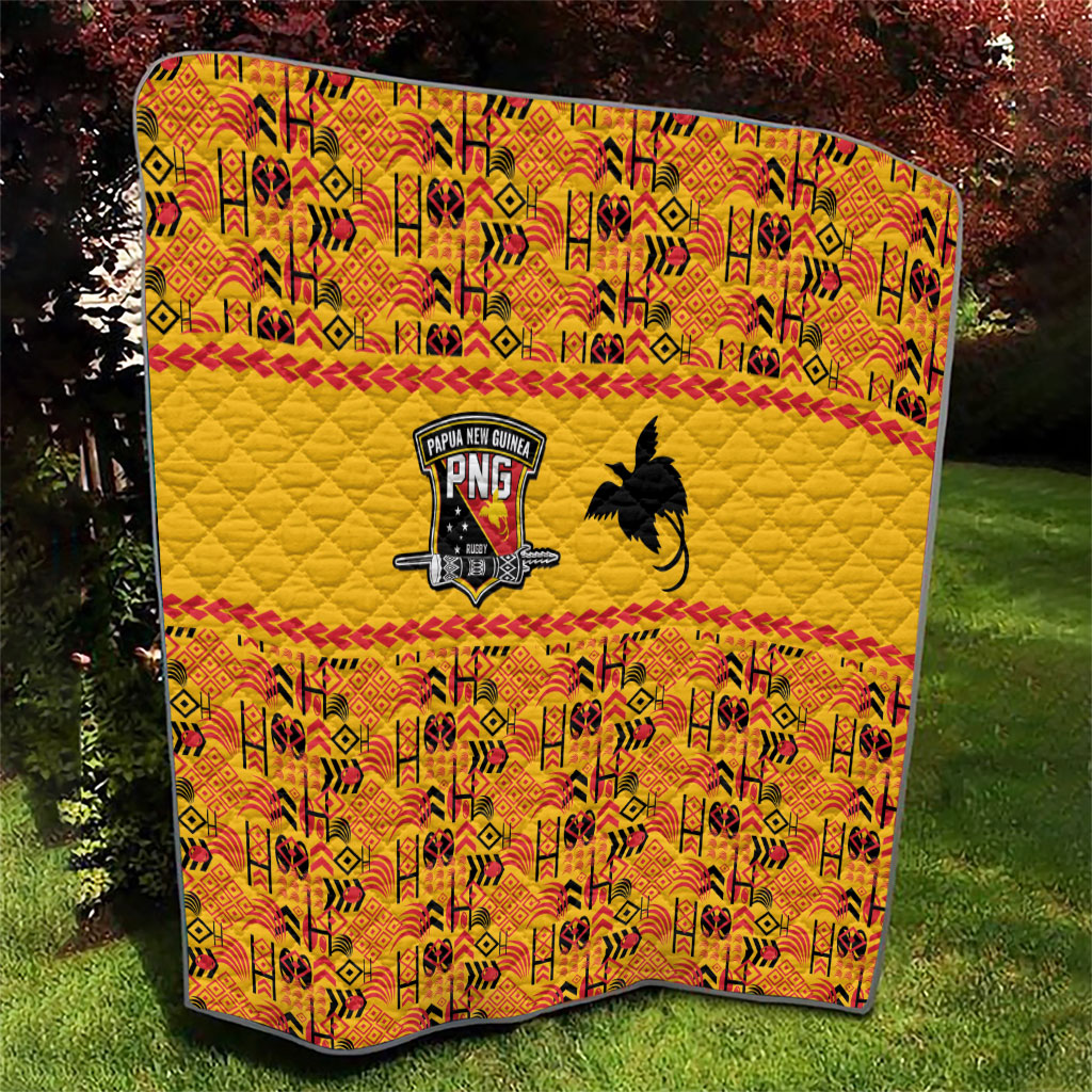 Papua New Guinea Kumuls Quilt Bird of Paradise Gold Version LT9 - Polynesian Pride