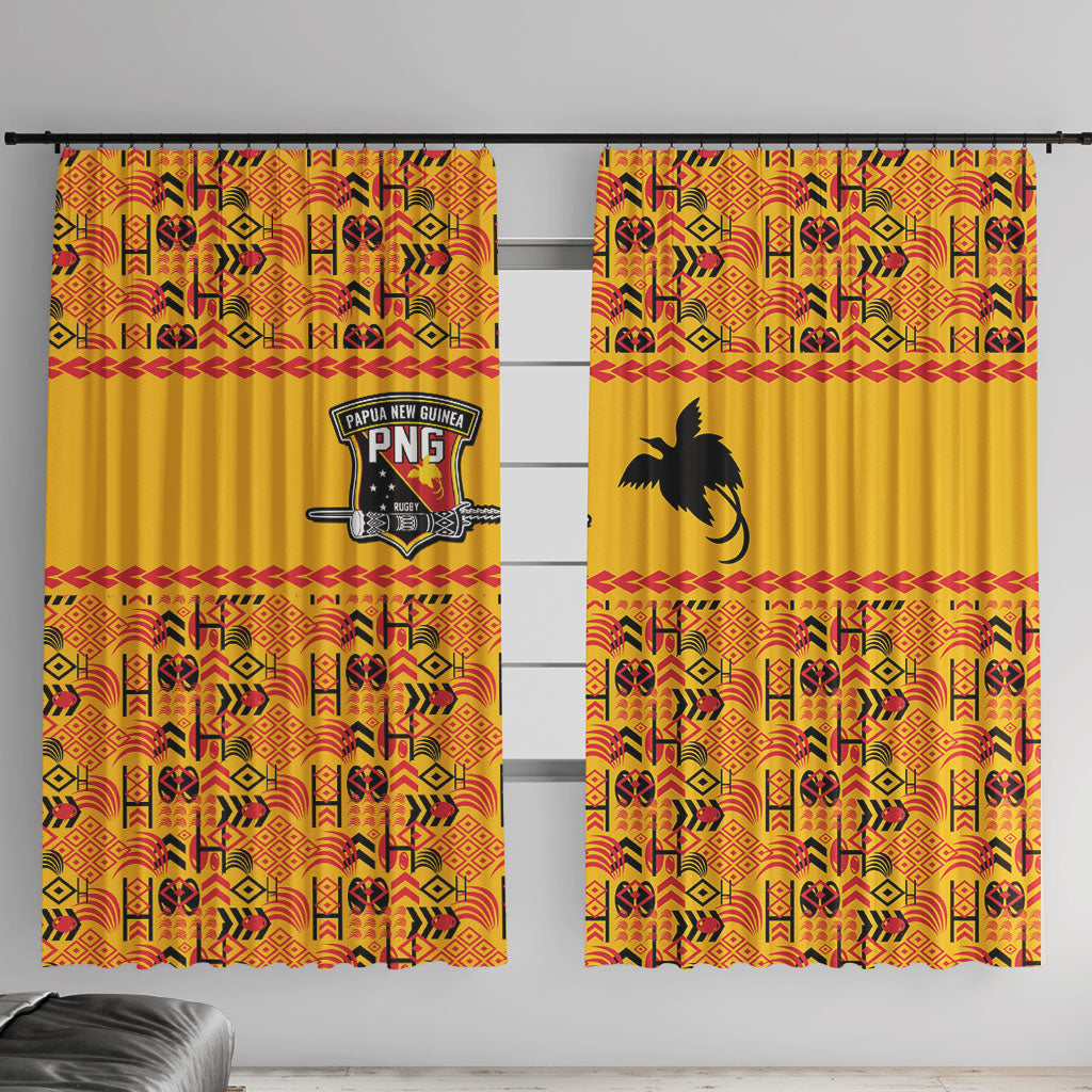 Papua New Guinea Kumuls Window Curtain Bird of Paradise Gold Version