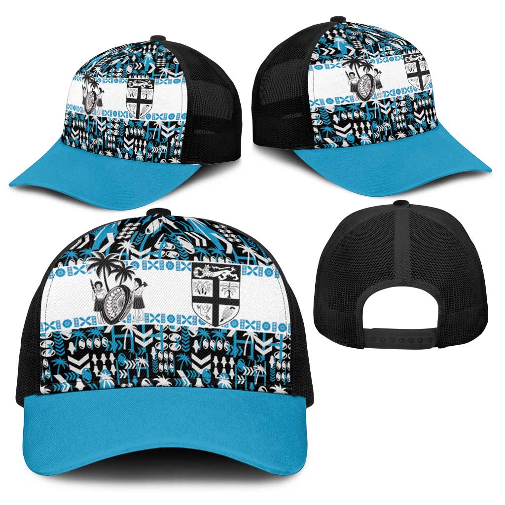 Fiji Bati Baseball Net Cap Bati Island Warrior Geometry LT9 - Polynesian Pride