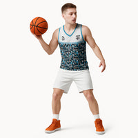 Fiji Bati Basketball Jersey Bati Island Warrior Geometry LT9 - Polynesian Pride