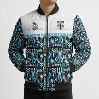 Fiji Bati Bomber Puffer Jacket Bati Island Warrior Geometry LT9 - Polynesian Pride