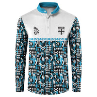 Fiji Bati Button Sweatshirt Bati Island Warrior Geometry