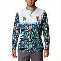 Fiji Bati Button Sweatshirt Bati Island Warrior Geometry