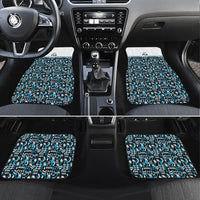 Fiji Bati Car Mats Bati Island Warrior Geometry LT9 Set 4pcs Blue - Polynesian Pride