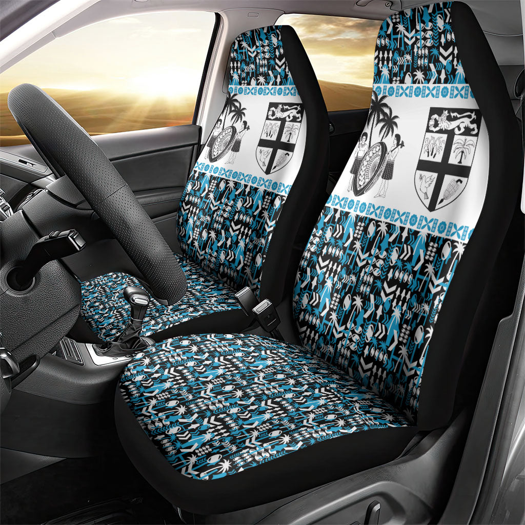 Fiji Bati Car Seat Cover Bati Island Warrior Geometry LT9 - Polynesian Pride