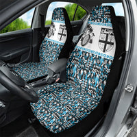 Fiji Bati Car Seat Cover Bati Island Warrior Geometry LT9 - Polynesian Pride