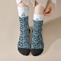 Fiji Bati Crew Socks Bati Island Warrior Geometry