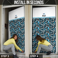 Fiji Bati Door Cover Bati Island Warrior Geometry