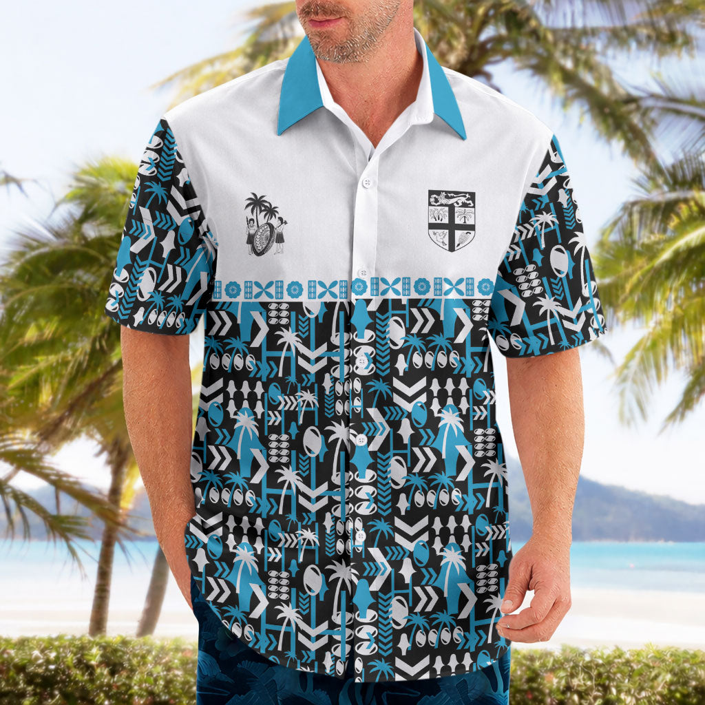 Fiji Bati Hawaiian Shirt Bati Island Warrior Geometry