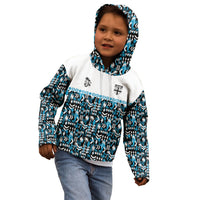 Fiji Bati Kid Hoodie Bati Island Warrior Geometry LT9 - Polynesian Pride