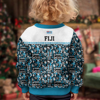 Fiji Bati Kid Ugly Christmas Sweater Bati Island Warrior Geometry LT9 - Polynesian Pride