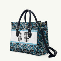 Fiji Bati Leather Bag Bati Island Warrior Geometry