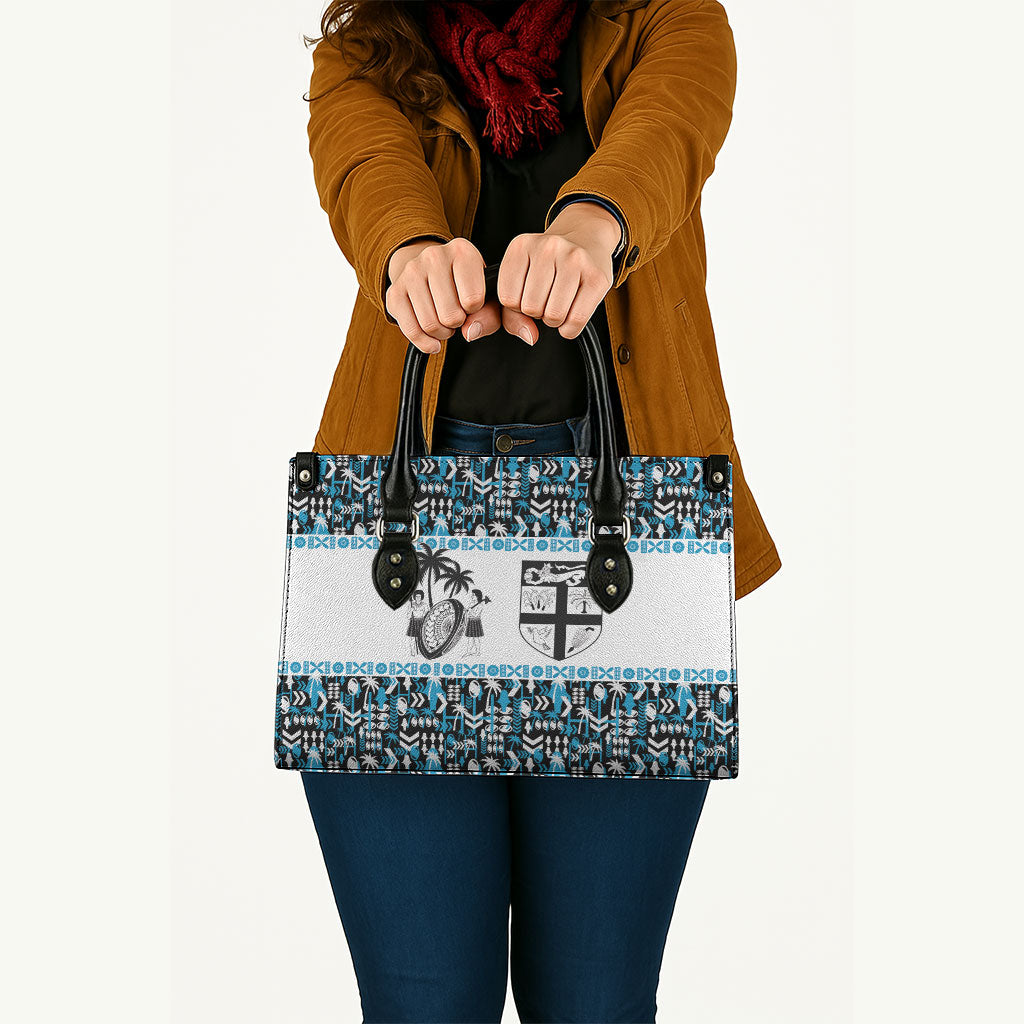 Fiji Bati Leather Bag Bati Island Warrior Geometry