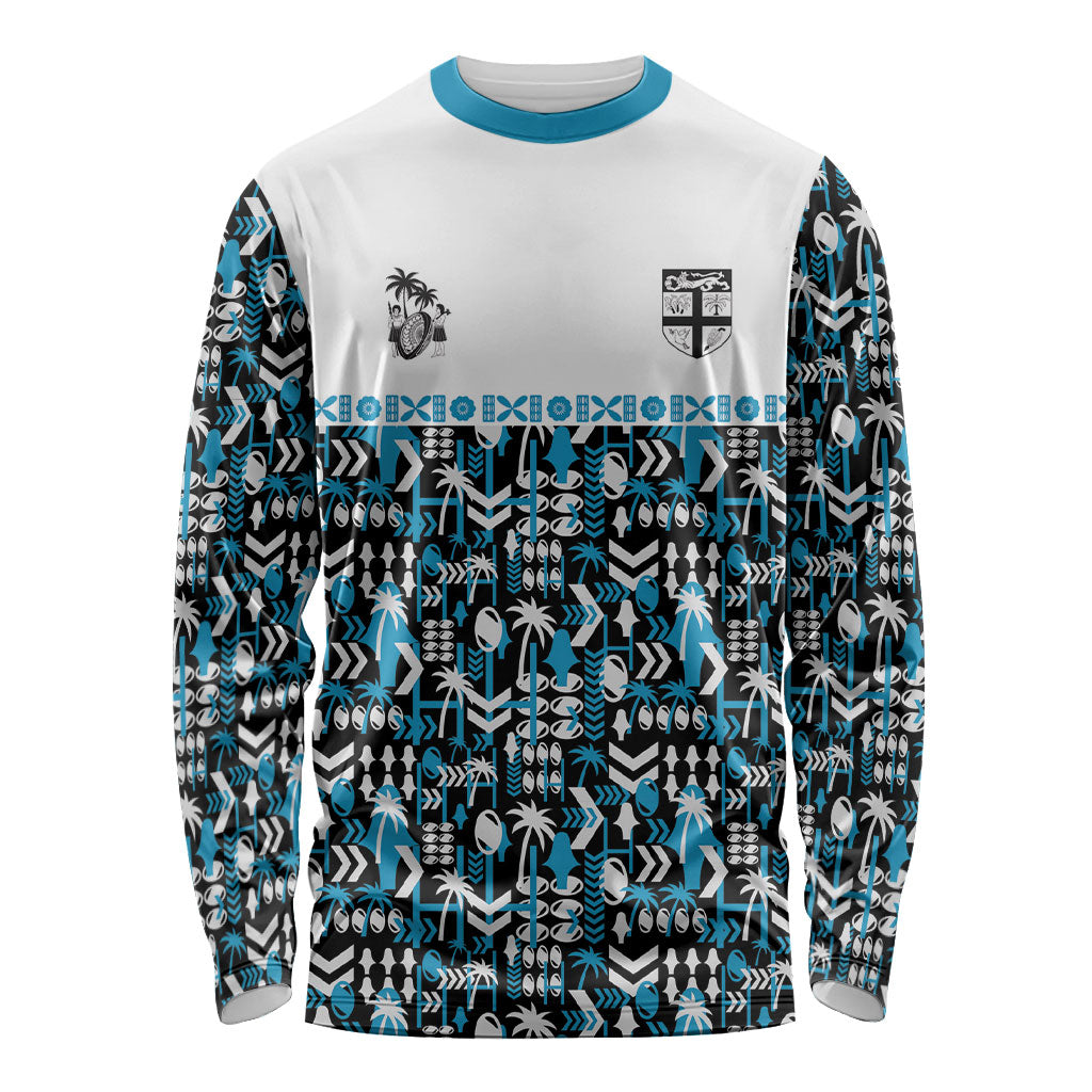 Fiji Bati Long Sleeve Shirt Bati Island Warrior Geometry