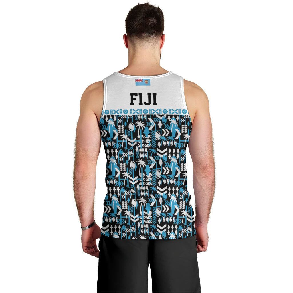 Fiji Bati Men Tank Top Bati Island Warrior Geometry LT9 - Polynesian Pride
