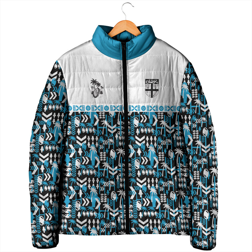 Fiji Bati Padded Jacket Bati Island Warrior Geometry LT9 - Polynesian Pride