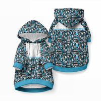 Fiji Bati Pet Hoodie Bati Island Warrior Geometry