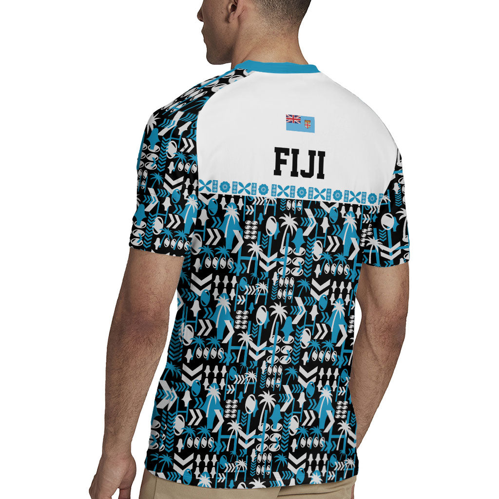 Fiji Bati Rugby Jersey Bati Island Warrior Geometry LT9 - Polynesian Pride