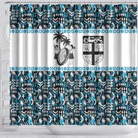 Fiji Bati Shower Curtain Bati Island Warrior Geometry