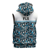 Fiji Bati Sleeveless Hoodie Bati Island Warrior Geometry