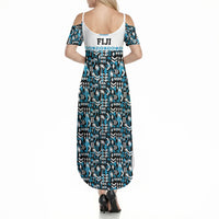 Fiji Bati Summer Maxi Dress Bati Island Warrior Geometry