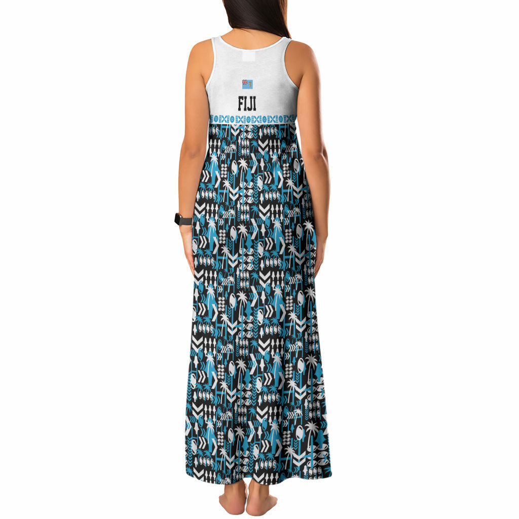 Fiji Bati Tank Maxi Dress Bati Island Warrior Geometry