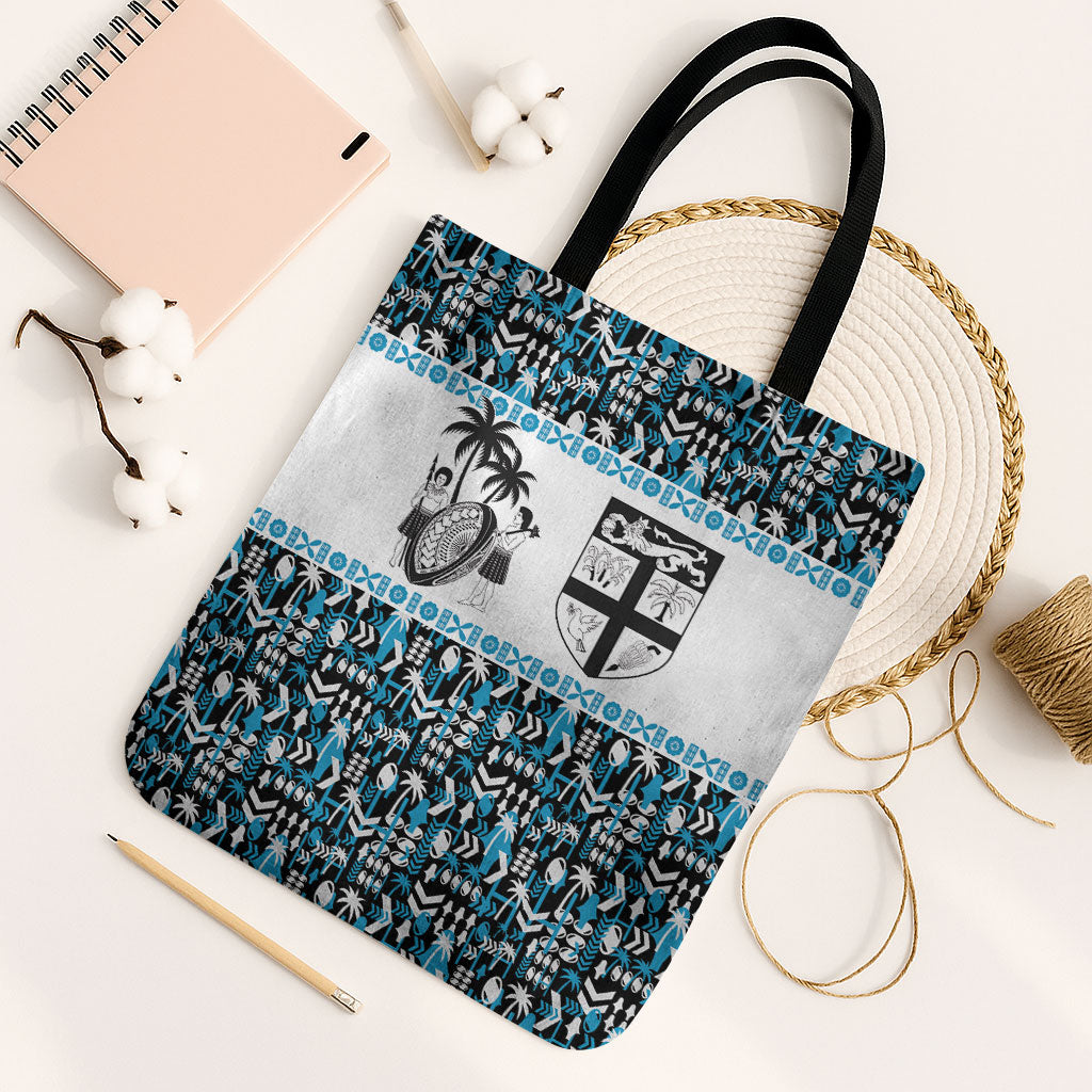 Fiji Bati Tote Bag Bati Island Warrior Geometry