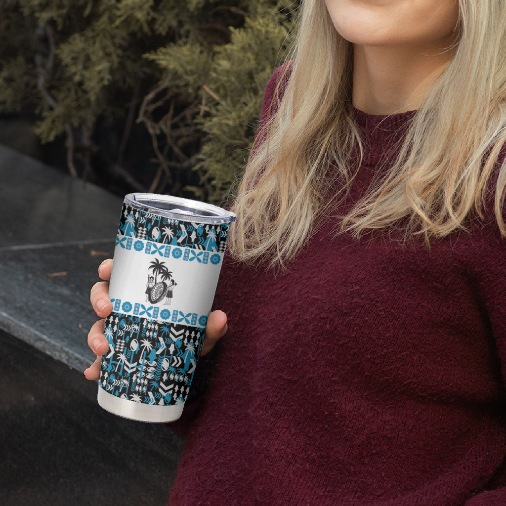 Fiji Bati Tumbler Cup Bati Island Warrior Geometry
