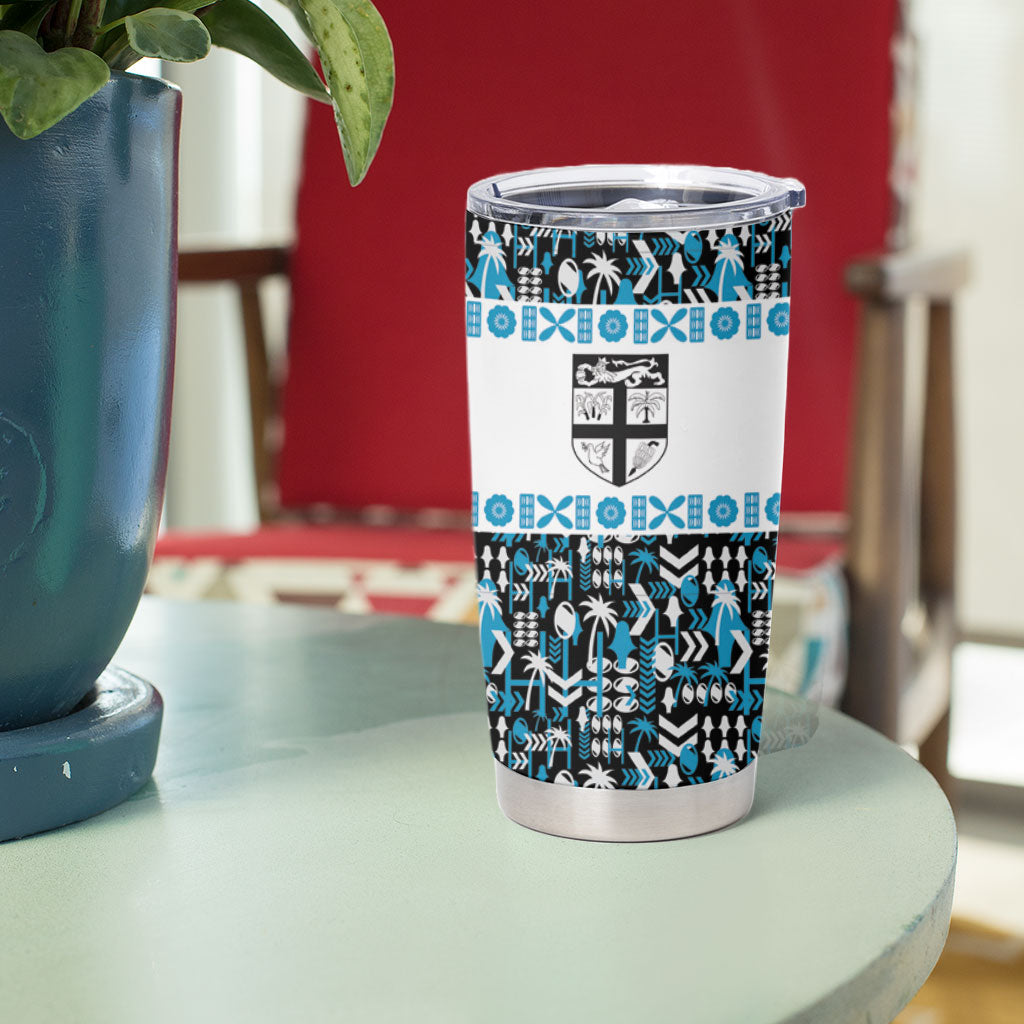 Fiji Bati Tumbler Cup Bati Island Warrior Geometry
