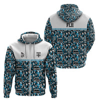 Fiji Bati Zip Hoodie Bati Island Warrior Geometry