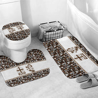 Fiji Bati Bathroom Set Masi-inspired Tapa Pattern LT9 Mat Set Only (3 pcs) One Size Brown - Polynesian Pride