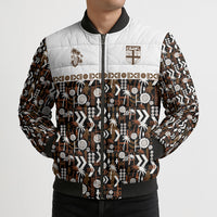 Fiji Bati Bomber Puffer Jacket Masi-inspired Tapa Pattern LT9 - Polynesian Pride