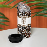 Fiji Bati 4 in 1 Can Cooler Tumbler Masi-inspired Tapa Pattern