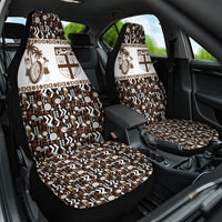 Fiji Bati Car Seat Cover Masi-inspired Tapa Pattern