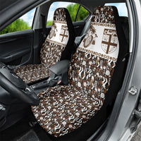 Fiji Bati Car Seat Cover Masi-inspired Tapa Pattern